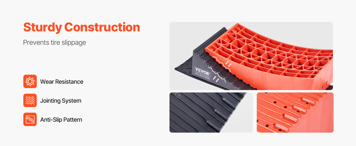 SucceBuy Camper Levelers 2 Pcs RV Leveling Blocks Camper Wheel Chock RV Camper Leveler Kit with Anti-Slip Mat Carrying Bag Level