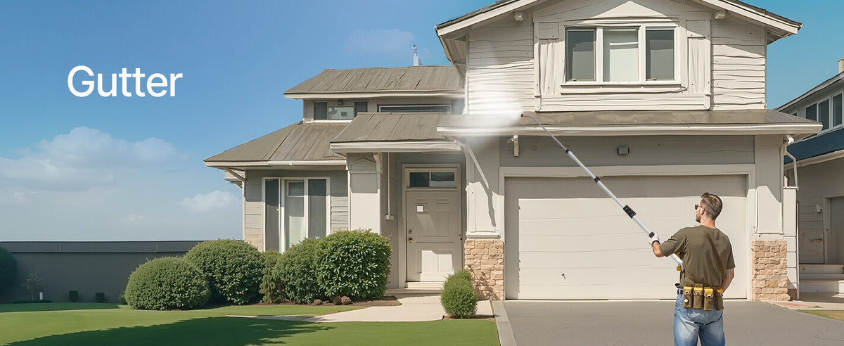 VEVOR Pressure Washer Telescoping Wand 21 ft 4000 psi Telescopic Spray Wand with Power Washer Extension Wands 7 Spray Nozzle