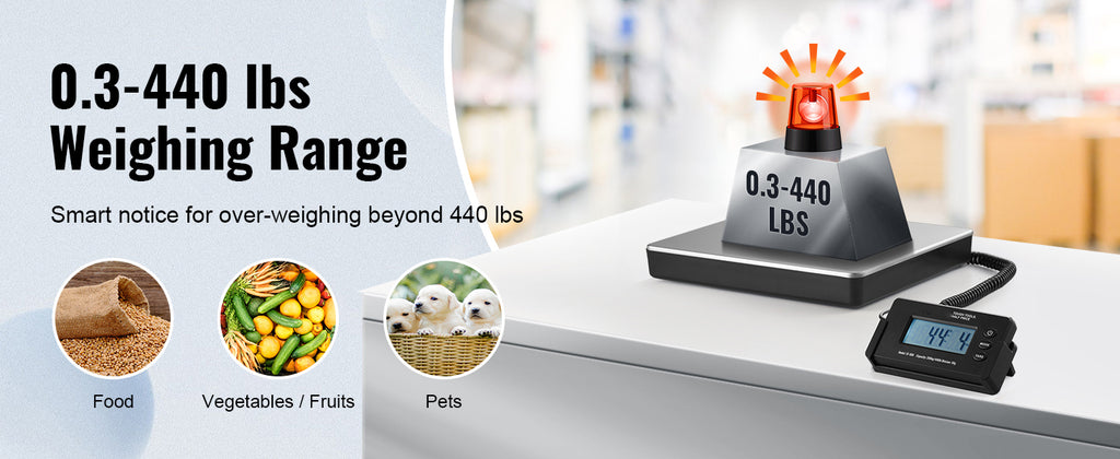SucceBuy 440 lb Digital Shipping Scale