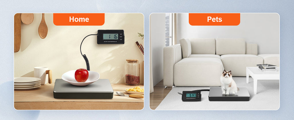 440lb Digital Shipping Scale with Timer and Tare, Portable Postal Package Scale with LCD
